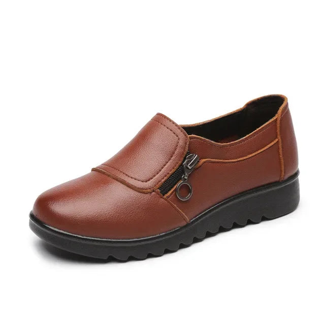 BEYARNE sapatilhas femininas nova coleção, sapatilhas rasas da moda, sapatos de couro genuíno, mocassins femininos, sapatos slip-on sapatos femininos