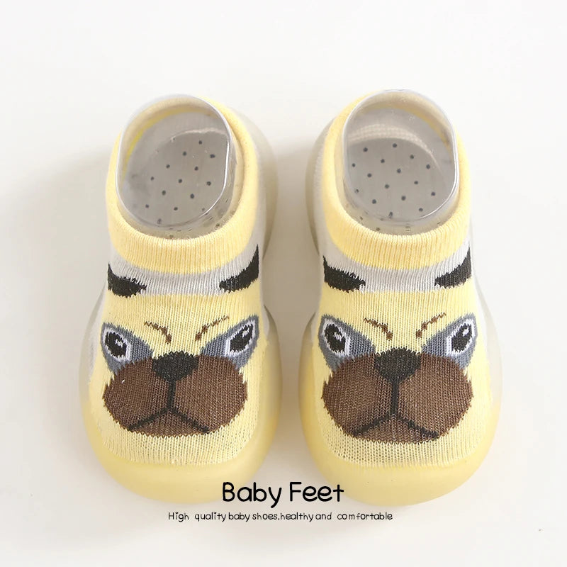 Baby Socks Shoes Boy Girl Fashion Toddler Shoes Anti-Slip Soft Rubber Shoes Animal Style New Arrival Baby First Walker Autumn