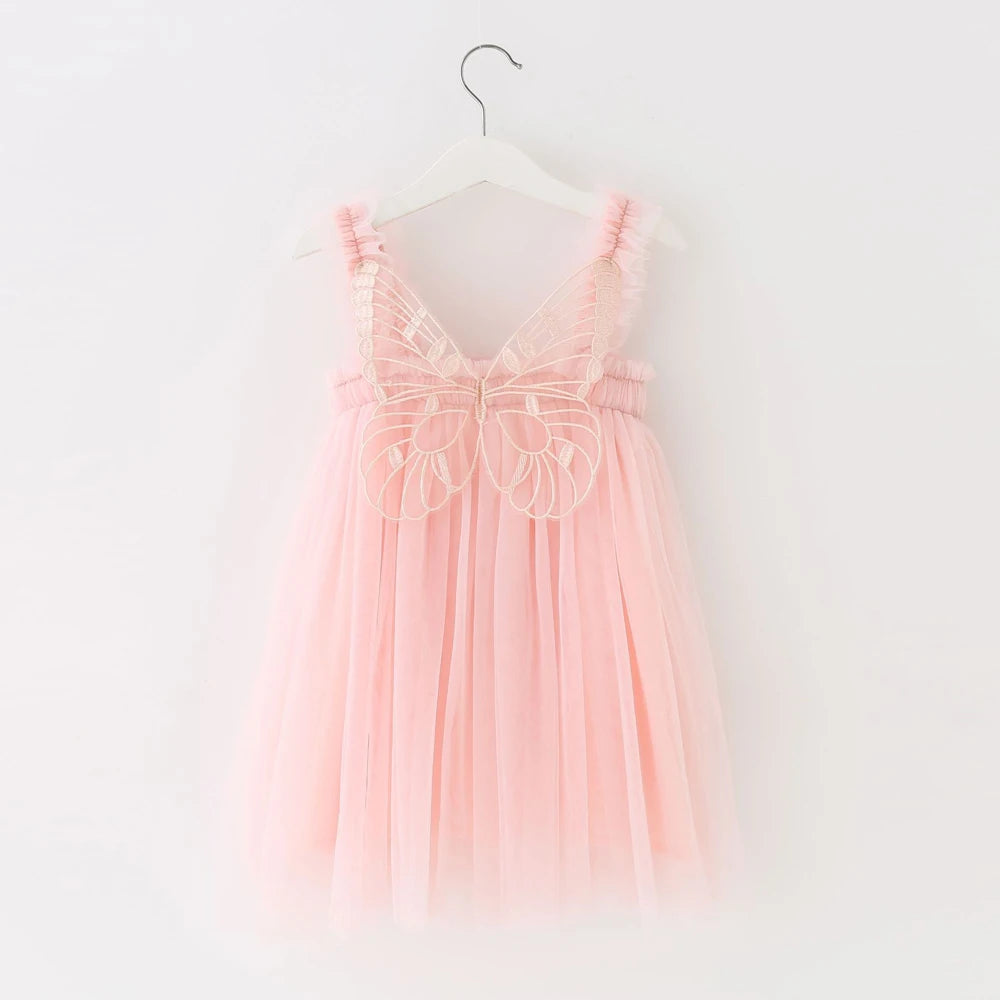girls wings cute dresses baby ball gown tutu dress children summer clothes kids birthday party clothing for summer