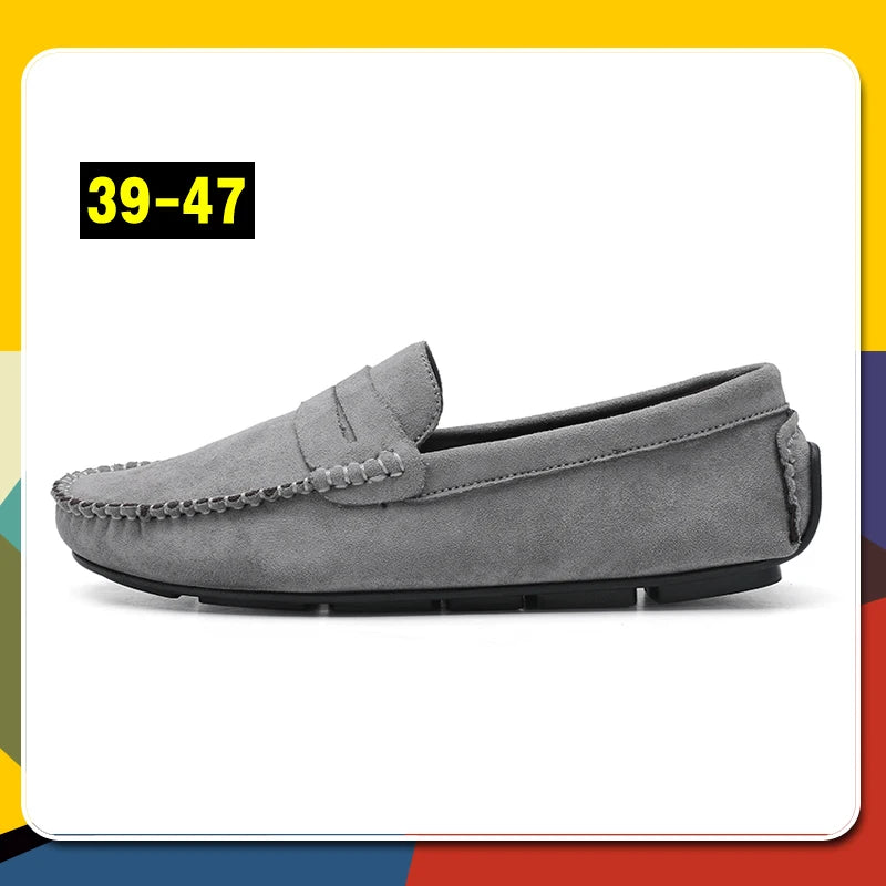 Hot Selling Men's Sneaker 47 Slip On Flat Shoes Fashionable and Casual Men's Shoes Outdoor Soft and Comfortable Driving Footwear