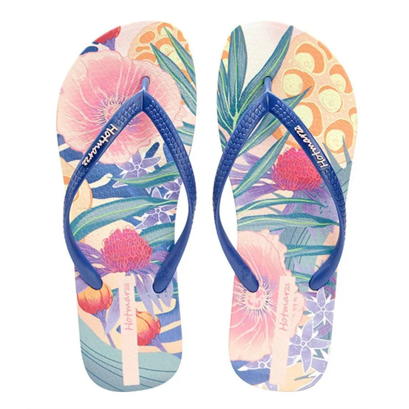 Women's Anti-Slip Clip-On PVC Flip Flops, Outdoor Beach Casual Wear Sandals Slippers