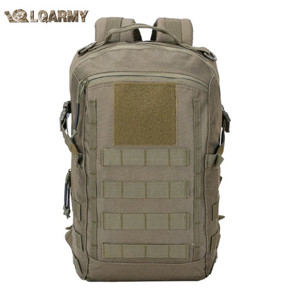 LQARMY Pequena Mochila Tática de Viagem Impermeável para Exterior, Saco de Desporto e Campismo com Sistema Molle para Trekking, Pesca e Caça