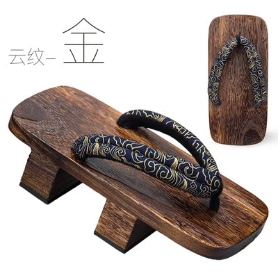WHOHOLL Cosplay Japanese Samurai Shoes Wood Clogs Summer Slipper Man Women Flip Flops Geta Two Teeth Platform Flat Shoes