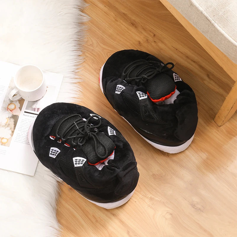 Unisex One Size Fits Most Eu 36-43 Winter Indoor Cotton Shoes Woman Warmth Home Slippers Women/Men Snug Sneakers Ladies Slipper