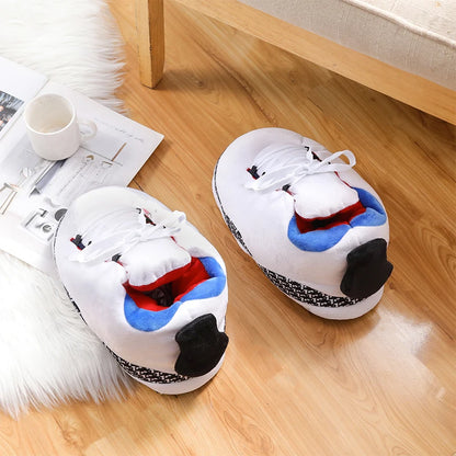 Unisex One Size Fits Most Eu 36-43 Winter Indoor Cotton Shoes Woman Warmth Home Slippers Women/Men Snug Sneakers Ladies Slipper