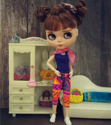 1/6 Doll Dresses For Blythy Jenny Doll Sweetpie Luxury Dress Fashion Doll Clothes For Licca Doll Kids Toy