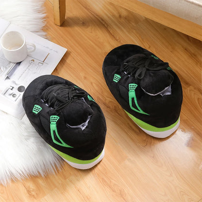 Unisex One Size Fits Most Eu 36-43 Winter Indoor Cotton Shoes Woman Warmth Home Slippers Women/Men Snug Sneakers Ladies Slipper
