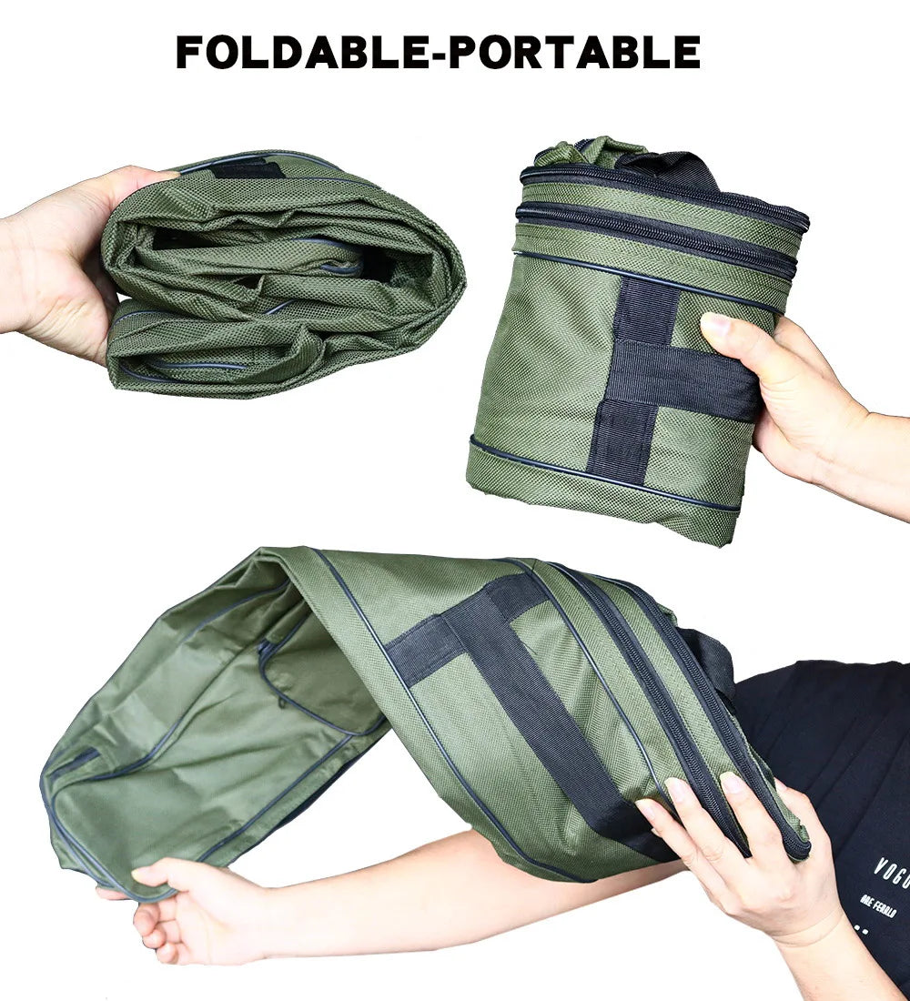 Saco de Pesca Portátil Pano Oxford Dobrável Vara de Pesca Saco de Carretel Sacos de Armazenamento de Material de Pesca Estojo de Viagem Pesca 182CM-60CM