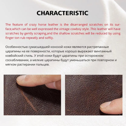 HUMERPAUL Mala de Homem em Couro Genuíno Vintage, Bolsas de Tiracolo, Grande Capacidade, Bolsa de Mensageiro Masculina, Mala de Viagem Bolso Hombres