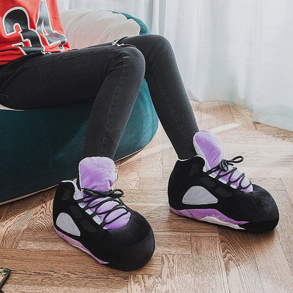 Unisex One Size Fits Most Eu 36-43 Winter Indoor Cotton Shoes Woman Warmth Home Slippers Women/Men Snug Sneakers Ladies Slipper