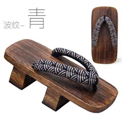 WHOHOLL Cosplay Japanese Samurai Shoes Wood Clogs Summer Slipper Man Women Flip Flops Geta Two Teeth Platform Flat Shoes