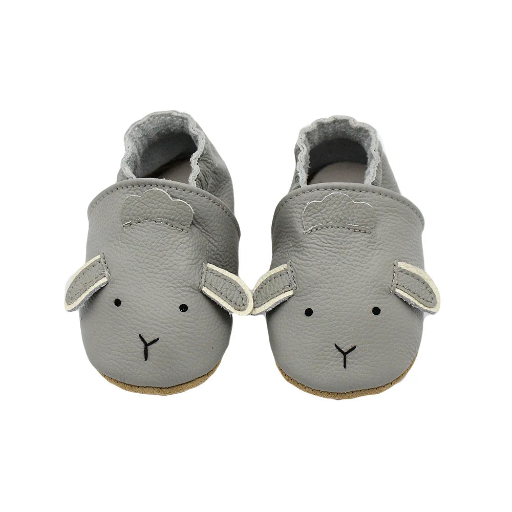 Sapatos de Berço Casuais de Couro para Bebé para Primeiros Passos Criança Menina Menino Recém-nascido Andadores Educativos Crianças Ténis de Animais