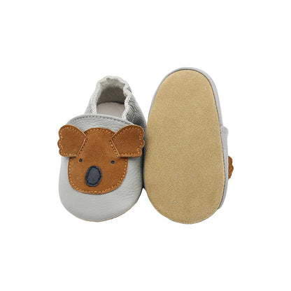 Sapatos de Berço Casuais de Couro para Bebé para Primeiros Passos Criança Menina Menino Recém-nascido Andadores Educativos Crianças Ténis de Animais