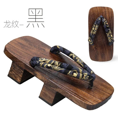 WHOHOLL Cosplay Japanese Samurai Shoes Wood Clogs Summer Slipper Man Women Flip Flops Geta Two Teeth Platform Flat Shoes