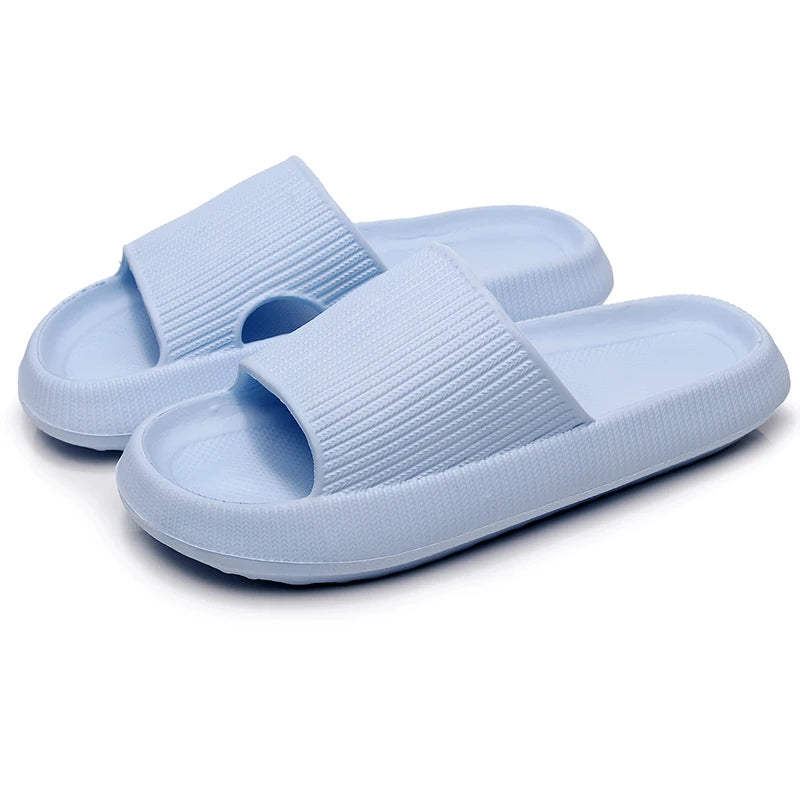 Cloud Slippers Women Indoor Bathroom Slides Soft EVA Anti-Slip Home Floor Slides Ladies Summer Shoes