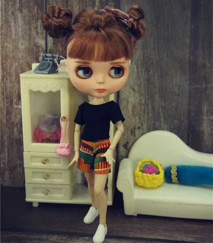 1/6 Doll Dresses For Blythy Jenny Doll Sweetpie Luxury Dress Fashion Doll Clothes For Licca Doll Kids Toy