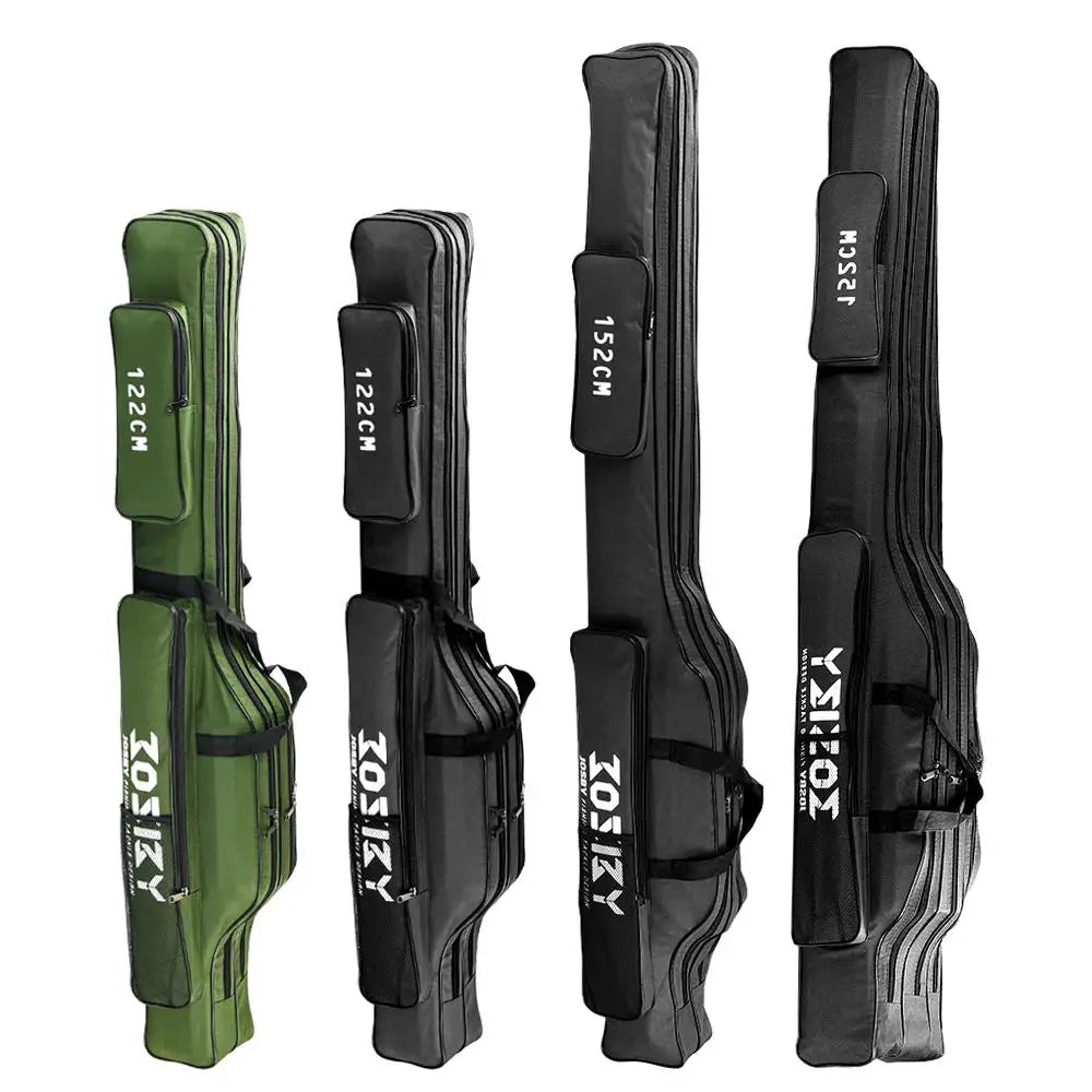 Saco de Pesca Portátil Pano Oxford Dobrável Vara de Pesca Saco de Carretel Sacos de Armazenamento de Material de Pesca Estojo de Viagem Pesca 182CM-60CM