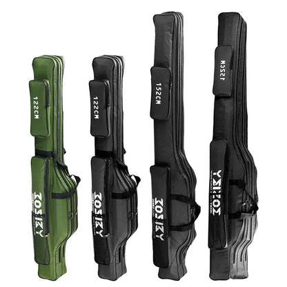 Saco de Pesca Portátil Pano Oxford Dobrável Vara de Pesca Saco de Carretel Sacos de Armazenamento de Material de Pesca Estojo de Viagem Pesca 182CM-60CM
