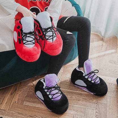 Unisex One Size Fits Most Eu 36-43 Winter Indoor Cotton Shoes Woman Warmth Home Slippers Women/Men Snug Sneakers Ladies Slipper