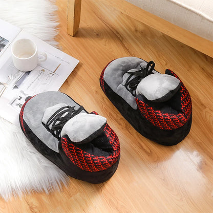 Unisex One Size Fits Most Eu 36-43 Winter Indoor Cotton Shoes Woman Warmth Home Slippers Women/Men Snug Sneakers Ladies Slipper