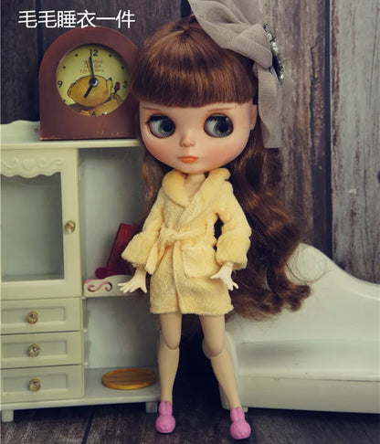1/6 Doll Dresses For Blythy Jenny Doll Sweetpie Luxury Dress Fashion Doll Clothes For Licca Doll Kids Toy