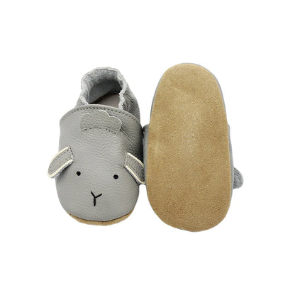 Sapatos de Berço Casuais de Couro para Bebé para Primeiros Passos Criança Menina Menino Recém-nascido Andadores Educativos Crianças Ténis de Animais