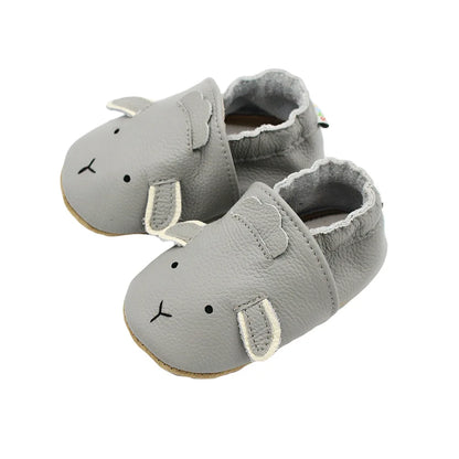 Sapatos de Berço Casuais de Couro para Bebé para Primeiros Passos Criança Menina Menino Recém-nascido Andadores Educativos Crianças Ténis de Animais