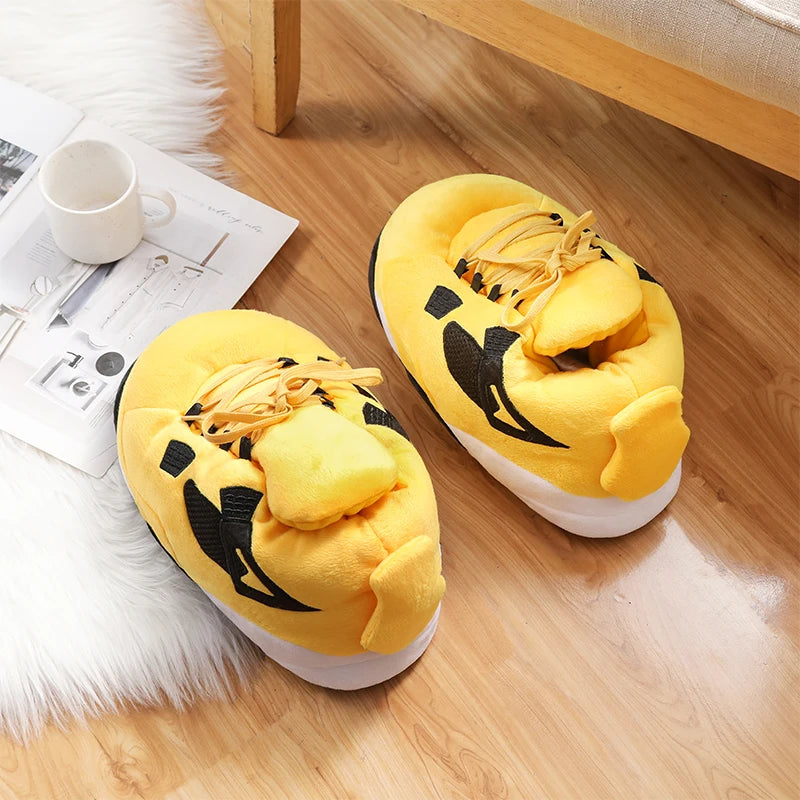 Unisex One Size Fits Most Eu 36-43 Winter Indoor Cotton Shoes Woman Warmth Home Slippers Women/Men Snug Sneakers Ladies Slipper