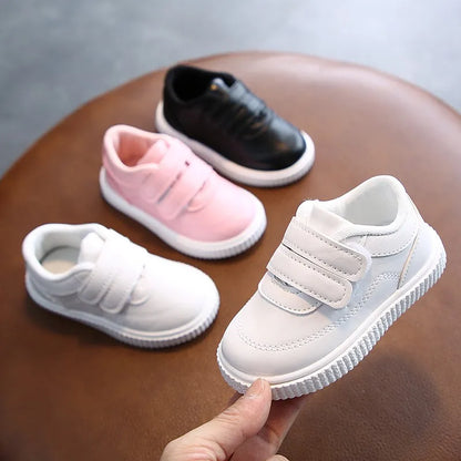 Sapatilhas de Criança Meninas Sapatilhas Meninos Sapatos de Criança Sapatos de Couro Branco Preto Escola Sapatilhas de Corrida Rosa Sapatilhas Desportivas Sola Flexível