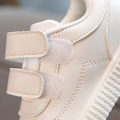 Sapatilhas de Criança Meninas Sapatilhas Meninos Sapatos de Criança Sapatos de Couro Branco Preto Escola Sapatilhas de Corrida Rosa Sapatilhas Desportivas Sola Flexível