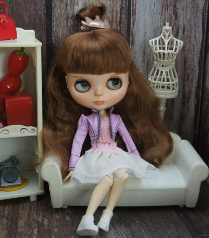 1/6 Doll Dresses For Blythy Jenny Doll Sweetpie Luxury Dress Fashion Doll Clothes For Licca Doll Kids Toy