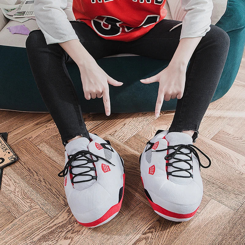 Unisex One Size Fits Most Eu 36-43 Winter Indoor Cotton Shoes Woman Warmth Home Slippers Women/Men Snug Sneakers Ladies Slipper