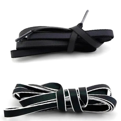 1Pair Flat Reflective Shoelaces Runner Shoe Laces Safety Luminous Glowing Shoelace For Unisex Sneaker Shoe laces