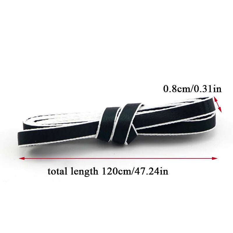 1Pair Flat Reflective Shoelaces Runner Shoe Laces Safety Luminous Glowing Shoelace For Unisex Sneaker Shoe laces