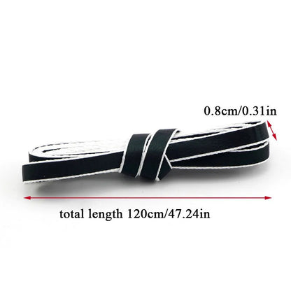 1Pair Flat Reflective Shoelaces Runner Shoe Laces Safety Luminous Glowing Shoelace For Unisex Sneaker Shoe laces