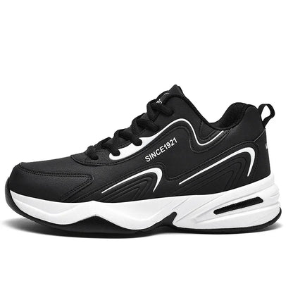 Sapatilhas Casuais Masculinas para Exterior, Caminhada, Confortáveis, Desportivas, Sapatos de Corrida para Homem, Sapatilhas de Couro Impermeáveis de Alta Qualidade para Inverno, Ténis Feminino