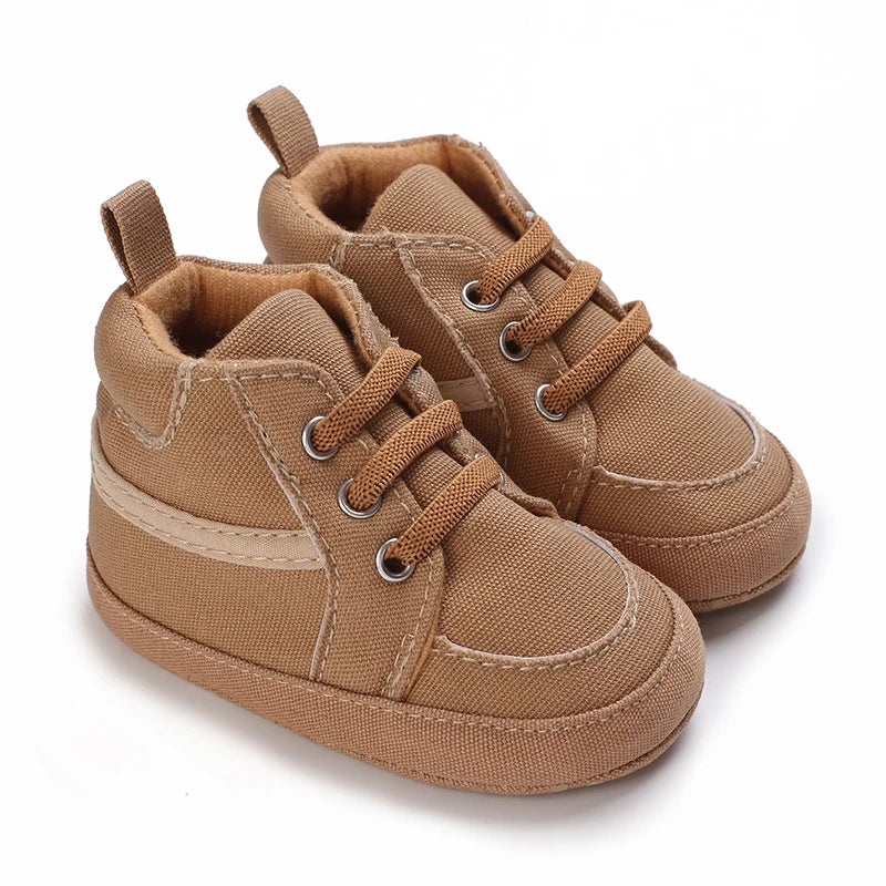Newborn Male Baby Shoes Soft Soled Crib Shoes Warm Boots Anti Slip Sports Shoes 0-18 Months Old The First Walking Shoe