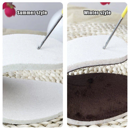 Sports Shoes Tendon Soles Hollow Thread Wool Shoes Woven Hook Shoes Slipper Rubber Shoes Sole DIY Shoe Soles Repair Materials