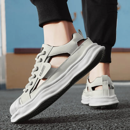 New Men'S Fashionable Outdoor Casual Shoes Comfortable And Breathable Sports Shoes Anti Slip And Wear-Resistant Walking Shoes