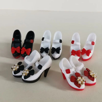 Quality DIY Shoes High Heels Cute Multicolors Casual Sandal Doll Accessories Original Doll Shoes for 1/6 BJD 30cm Dolls