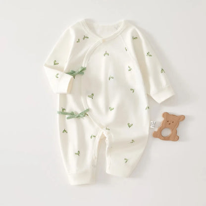 0-6M Infant Baby Jumpsuit Sleepwear Cotton Soft Breathable Newborn Romper Star Moon Print Unisex Baby Pajamas Playsuits