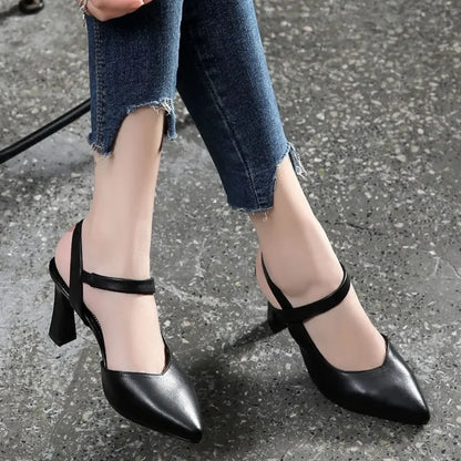 Cresfimix sapatos femininas lady fashion white patent leather elegant high quality square heel shoes for office hotel work ba430