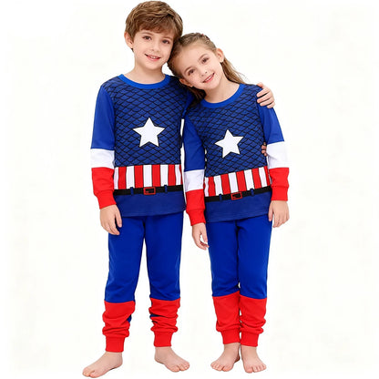 100 Cotton Boys Pajamas Super Hero Kids Pyjamas Children Sleepwear Toddler Baby Nightwear Pijamas Homewear