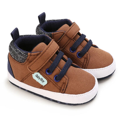 Newborn Male Baby Shoes Soft Soled Crib Shoes Warm Boots Anti Slip Sports Shoes 0-18 Months Old The First Walking Shoe