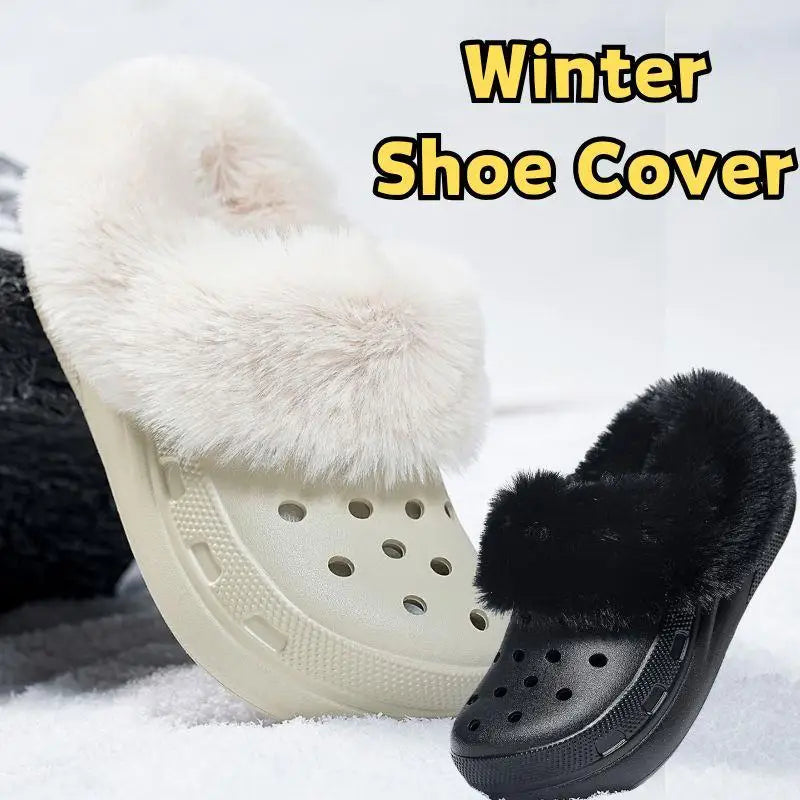 Detachable And Washable Thick Soft Plush Cover For Clogs Slipper Insoles Inserts Fur Lined Shoes Plush Liner Winter Shoe Cover