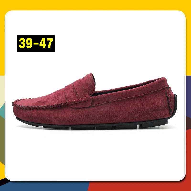 Hot Selling Men's Sneaker 47 Slip On Flat Shoes Fashionable and Casual Men's Shoes Outdoor Soft and Comfortable Driving Footwear