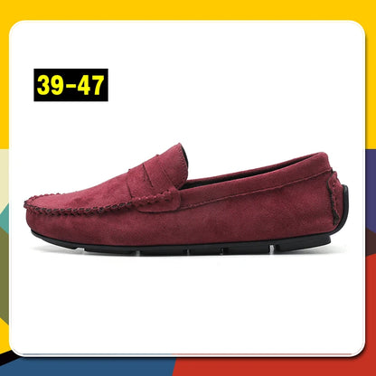 Hot Selling Men's Sneaker 47 Slip On Flat Shoes Fashionable and Casual Men's Shoes Outdoor Soft and Comfortable Driving Footwear