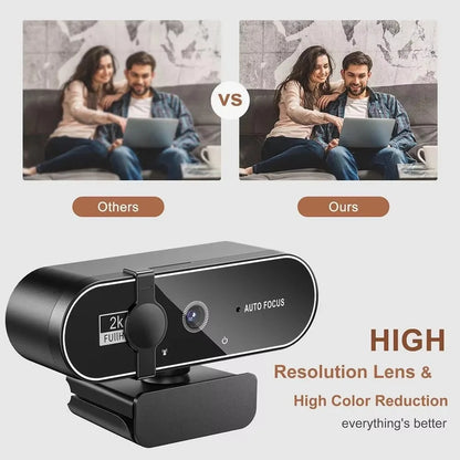 Câmara de Vídeo Webcam 4K 2K Foco Automático Streaming Web Cam Com Microfone Full HD 1080P Webcams para PC Computador Portátil