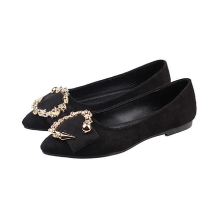 Mulher Moda Laço Verde Flock Sapatilhas Zapatos De Mujer Sapatos Casuais de Senhora Pretos para Escritório e Festa Sapatos Femininas A99