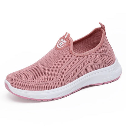 Sapatilhas Slip On para Mulher, Sapatilhas Respiráveis Brancas para Mulher, Sapatilhas Casuais, Sapatilhas Desportivas, Sapatilhas Vulcanizadas Confortáveis para Mulher